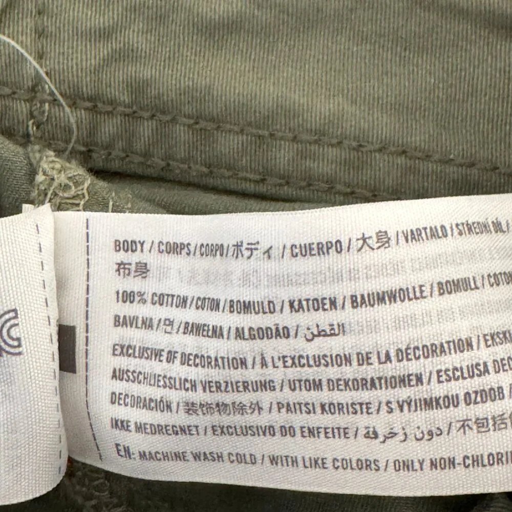 Abercrombie green cargo pants.  Size 29/8 - Picture 4 of 7